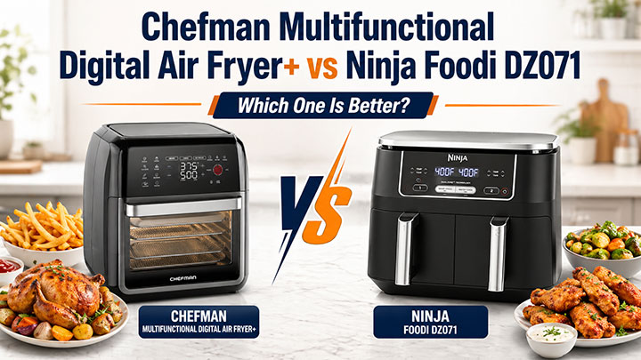 Chefman Multifunctional Digital Air Fryer+ vs Ninja Foodi DZ071