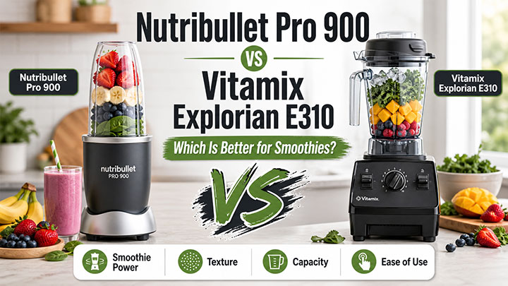 Nutribullet Pro 900 vs Vitamix Explorian E310